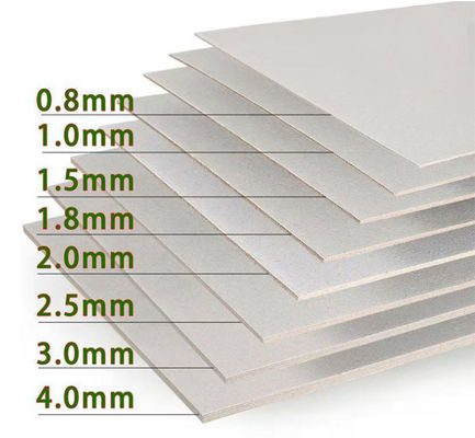 Excelente Dureza 2mm Cartão Cinzento Para Arquivo de Arco Personalizado Notebook sem revestimento