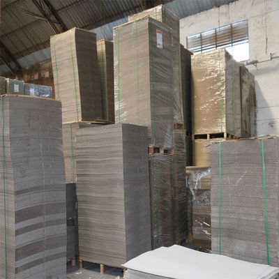 Pulpa misturada reciclada 400 Gsm Duplex Boards Grey Back