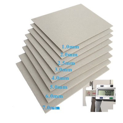 1 mm,1.5 mm, 2 mm, 3 mm de cartão cinzento laminado/cartão cinzento/cartão de chips cinzento