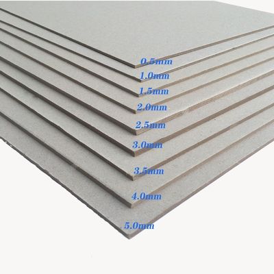 Gráfico Cartão de Papel Cinzento de Alta Qualidade Resistente a Dobrar 1~3 mm