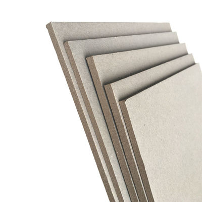 Papel de cartão reciclado de 1,3 mm Folhas de cartão cinza rígido 820 gm Cartão duro