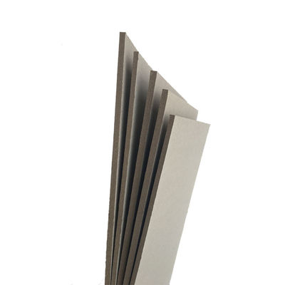 Papel de cartão reciclado de 1,3 mm Folhas de cartão cinza rígido 820 gm Cartão duro