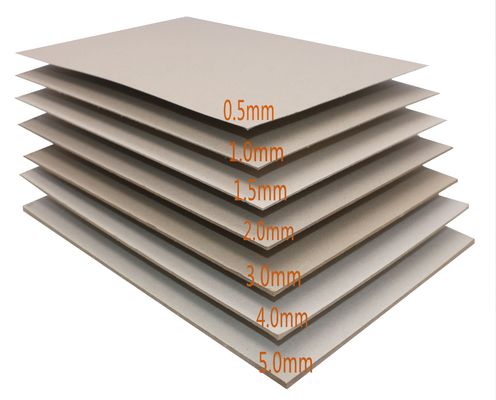 Folhas de cartão cinza de alta qualidade Fabricantes de cartão cinza duplo Papéis