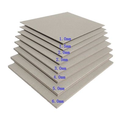 Folhas de cartão cinza não revestidas para encadernação de livros 1500GSM 1800GSM Fabricante