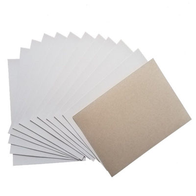 Nova entrega rápida Caixa pequena revestida de papelão duplex branco reciclado de fibras