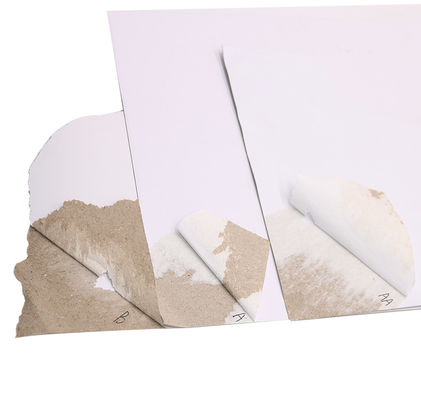 Cartão de densidade Papel comprimido de um lado revestido de branco Cartão duplex Grão traseiro Cartão de celulose branco