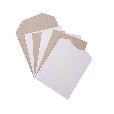 Cartão duplex revestido de branco com parte traseira cinzenta, folhas de papel de papel branco de pasta misturada