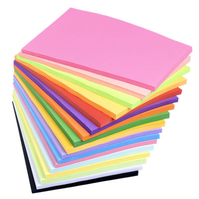 Folha de papel de cópia colorida reciclada, tamanho A3 A4 papel colorido imprimível