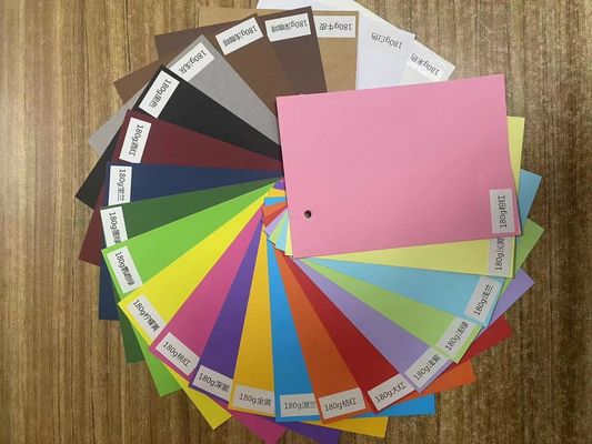 Papel de cartão multicolorido de tamanho A4 Papel de impressão de arte revestimento de caolinita