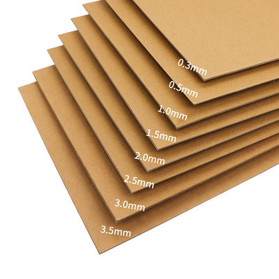 150 Gsm 180 Gsm cartão de papel Kraft reciclado para material de embalagem
