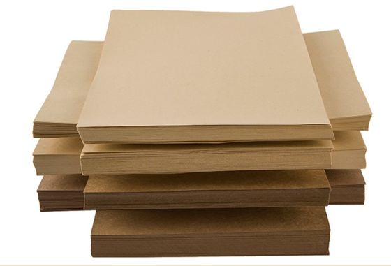Castanho 150gm-300gm Kraft Papel de embalagem bobina e folha embalagem de presente