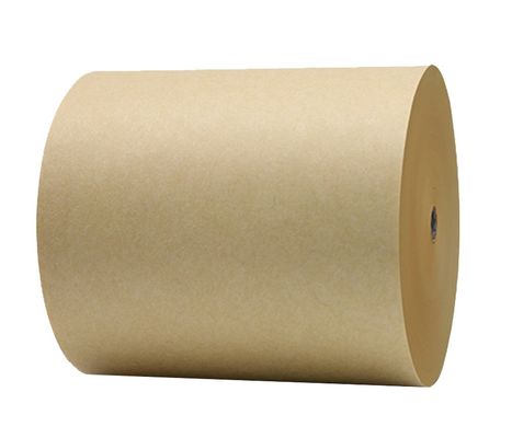Papel Kraft Marrom Biodegradável de Grau Alimentar, Rolo revestido de PE de um lado