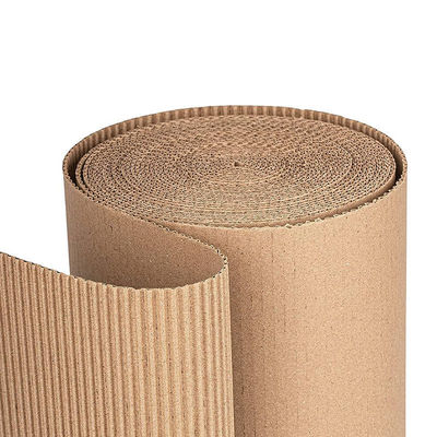 Papel de cartão ondulado leve e personalizado de cor marrom para embalagens