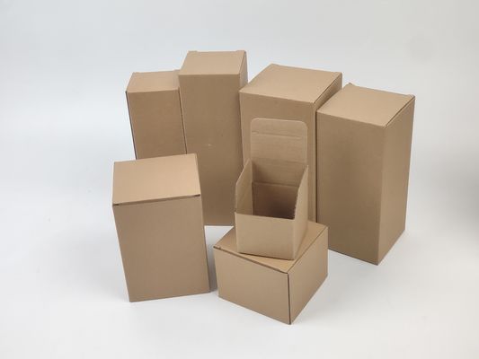 Caixa de cartão corrugada de correio ecológico Caixa de cartão dobrável de envio rígida e plana